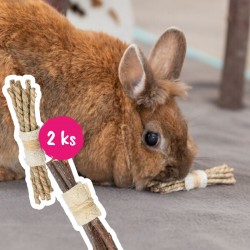 svazky vetvicek a travy pro kraliky